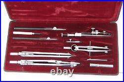 Vintage Antique Haff Präzision Spezial PS VII German Drawing Tools Set, READ