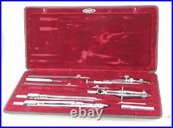 Vintage Antique Haff Präzision Spezial PS VII German Drawing Tools Set, READ