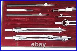 Vintage Antique Haff Präzision Spezial PS VII German Drawing Tools Set, READ