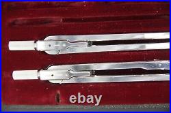 Vintage Antique Haff Präzision Spezial PS VII German Drawing Tools Set, READ