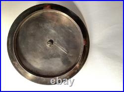 Vintage Antique Hammered Wood Nut Bowl withSterling Silver Lid Possibly German