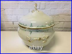 Vintage Antique KPM German Porcelain Tureen with Branch Style Handles Vintage Antique KPM German Porcelain Tureen with Branch Style Handles