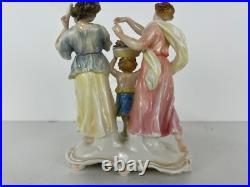 Vintage Antique Karl ENS German Porcelain Women & Child Celebrating Figurine
