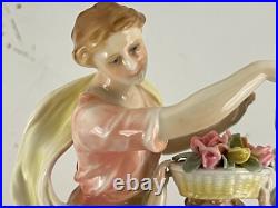 Vintage Antique Karl ENS German Porcelain Women & Child Celebrating Figurine