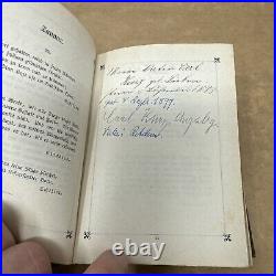 Vintage / Antique Klassisches Vergissmeinnicht Book Rare German Forget Me Not