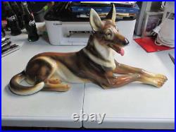 Vintage Antique Large Wien Austria Porcelain German Shepherd gorgeous piece Vintage Antique Large Wien Austria Porcelain German Shepherd gorgeous piece
