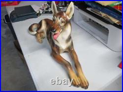 Vintage Antique Large Wien Austria Porcelain German Shepherd gorgeous piece Vintage Antique Large Wien Austria Porcelain German Shepherd gorgeous piece
