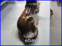Vintage Antique Large Wien Austria Porcelain German Shepherd gorgeous piece Vintage Antique Large Wien Austria Porcelain German Shepherd gorgeous piece