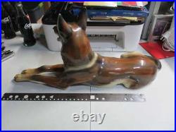 Vintage Antique Large Wien Austria Porcelain German Shepherd gorgeous piece Vintage Antique Large Wien Austria Porcelain German Shepherd gorgeous piece