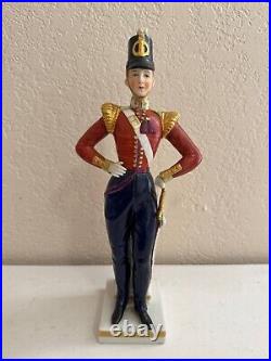 Vintage Antique Likely German Porcelain Military Soldier Figurine