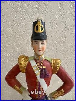 Vintage Antique Likely German Porcelain Military Soldier Figurine