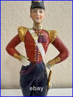 Vintage Antique Likely German Porcelain Military Soldier Figurine