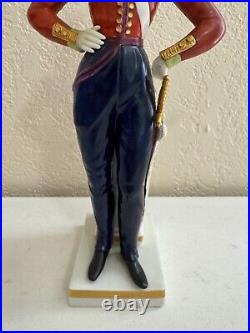 Vintage Antique Likely German Porcelain Military Soldier Figurine