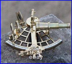 Vintage Antique Nautical Sextant German Marine 100 Working Solid Brass Gift