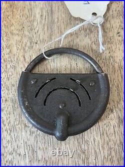 Vintage Antique Old German Unique Padlock With Combo Lock