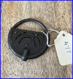 Vintage Antique Old German Unique Padlock With Combo Lock