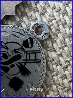 Vintage Antique Rare 800 Silver Charms German Enameled + Necklace exquisite