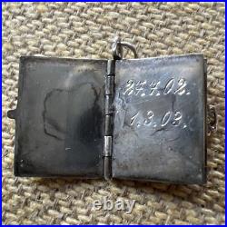 Vintage Antique Rare 800 Silver German Book 1903