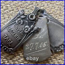 Vintage Antique Rare 800 Silver German Book 1906