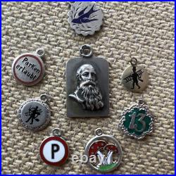 Vintage Antique Rare Lot German Charm Enameled