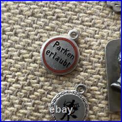 Vintage Antique Rare Lot German Charm Enameled
