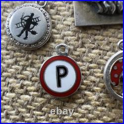 Vintage Antique Rare Lot German Charm Enameled