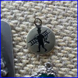 Vintage Antique Rare Lot German Charm Enameled