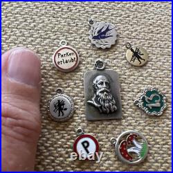 Vintage Antique Rare Lot German Charm Enameled