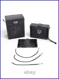 Vintage Antique Rodenstock Munchen Folding Plate Camera with Case Bellows German