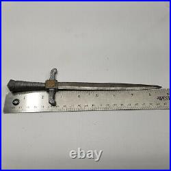 Vintage Antique Solingen Miniature German Dagger 8.75 Long Filigree Blade