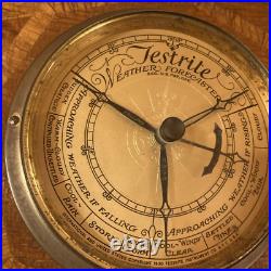 Vintage Antique Testrite Weather Forecaster 1930 Deco Wood Wall Barometer German Vintage Antique Testrite Weather Forecaster 1930 Deco Wood Wall Barometer German