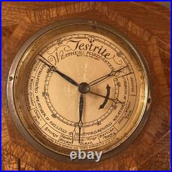 Vintage Antique Testrite Weather Forecaster 1930 Deco Wood Wall Barometer German Vintage Antique Testrite Weather Forecaster 1930 Deco Wood Wall Barometer German