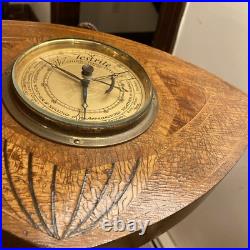 Vintage Antique Testrite Weather Forecaster 1930 Deco Wood Wall Barometer German Vintage Antique Testrite Weather Forecaster 1930 Deco Wood Wall Barometer German