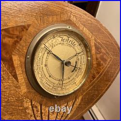 Vintage Antique Testrite Weather Forecaster 1930 Deco Wood Wall Barometer German Vintage Antique Testrite Weather Forecaster 1930 Deco Wood Wall Barometer German