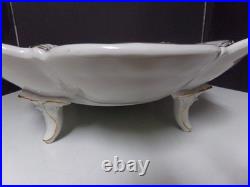 Vintage Antique Von Schierholz German Porcelain 15 Footed Bowl Hand-painted