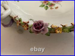 Vintage Antique Von Schierholz German Porcelain Bowl with Children & Floral Dec