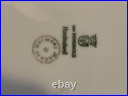 Vintage Antique Von Schierholz German Porcelain Bowl with Floral Decorations