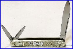 Vintage Antique WW2 German Soldier Military Pocket Folding Dagger Knife