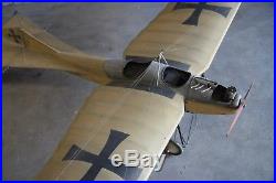 Vintage Antique WWI German Etrich Taube Monoplane Huge 79 Wingspan Model Plane