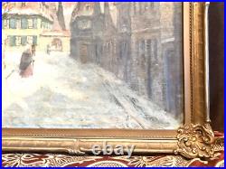 Vintage Antique Willy Schaller (German, b. 1889) Painting Oil/Canvas Framed Old