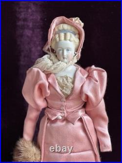 Vintage Artist 16 Reproduction of Antique German Parian Doll Pierced Ears Vintage Artist 16 Reproduction of Antique German Parian Doll Pierced Ears