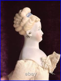 Vintage Artist 16 Reproduction of Antique German Parian Doll Pierced Ears Vintage Artist 16 Reproduction of Antique German Parian Doll Pierced Ears