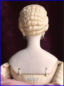 Vintage Artist 16 Reproduction of Antique German Parian Doll Pierced Ears Vintage Artist 16 Reproduction of Antique German Parian Doll Pierced Ears