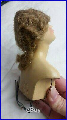 Vintage Beautiful Antique Boudoir Half Doll Baitz Doll Barrister Bisque Arms