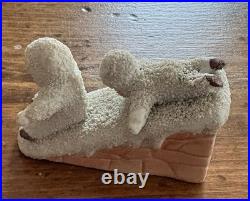 Vintage Bisque German Snow Babies Sliding Down Chimney
