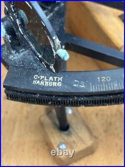 Vintage C. Plath Hamburg Marine Sextant German World War 2 with Paperwork CV JD Vintage C. Plath Hamburg Marine Sextant German World War 2 with Paperwork CV JD
