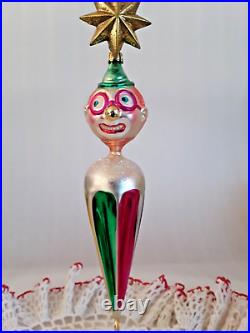 Vintage Christopher Radko Ornament 93-332-0 Class Clown Googly Eyes