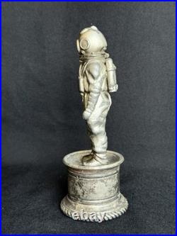 Vintage Deep Sea Diver Table Lighter German Draeger Figure Very Rare Antique