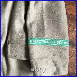 Vintage East German Border Guard Trench Coat Jacket Grenztruppen Der DDR 44