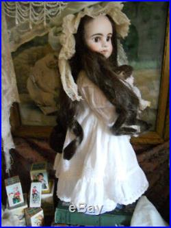 Vintage Etienne Denamur Artist Doll with little antique German bebe